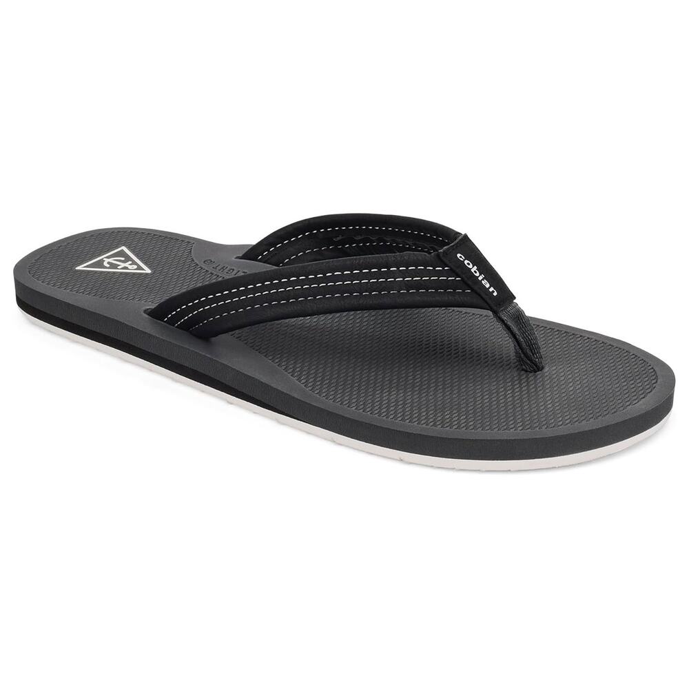 Cobian Men Anchor Beach Pool Flip Flop Sandals Size US 12 Black White